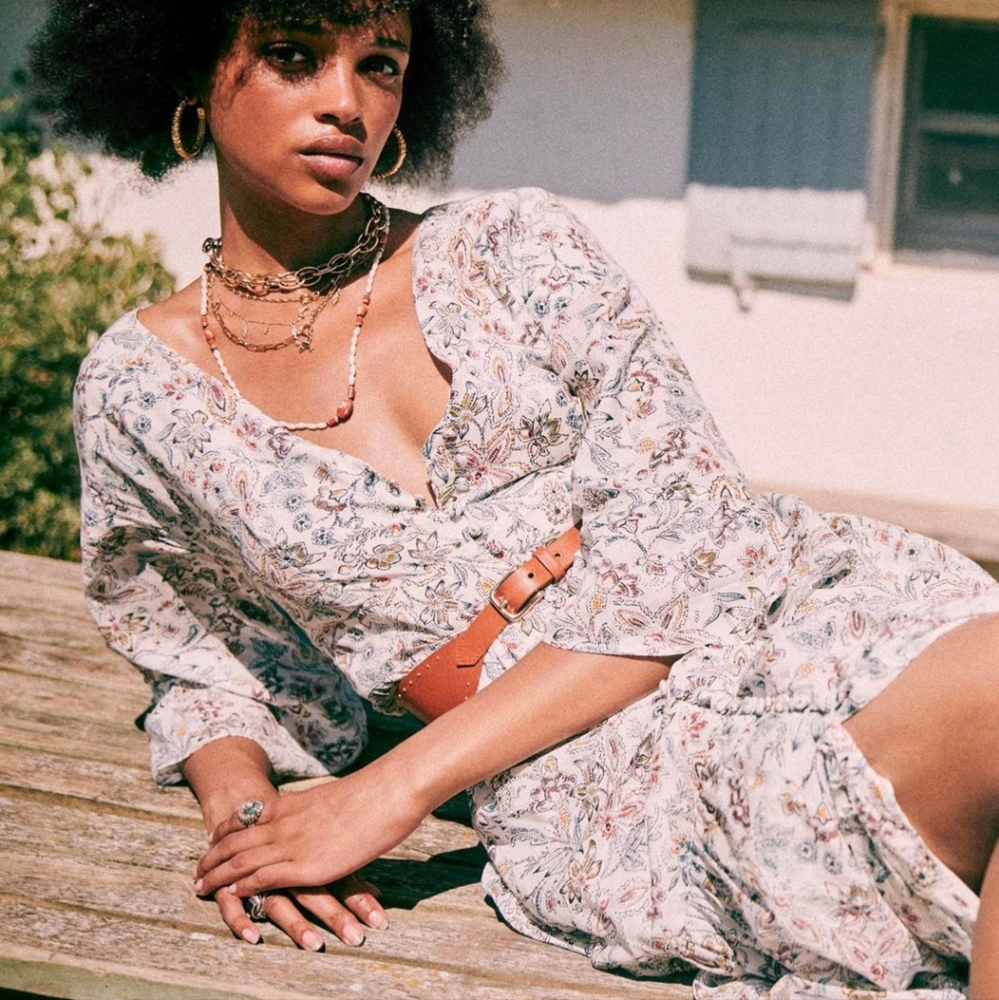 Sezane Bonnie dress in Botanic Garden size 38 // US 6